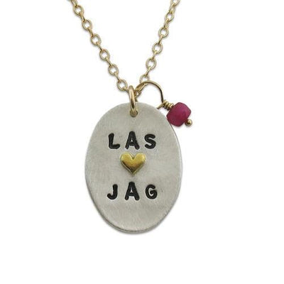 Love Monogram Tag Necklace - IsabelleGraceJewelry
