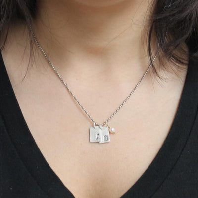 Modern Initial Necklace  - IsabelleGraceJewelry