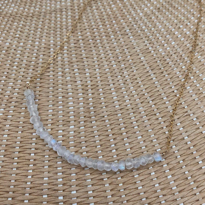 Moonstone Strand Necklace