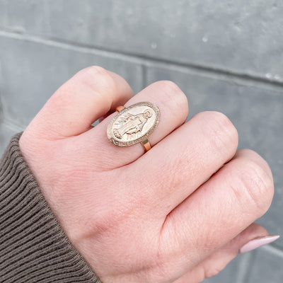 Mother Mary Miraculous Medal Ring
