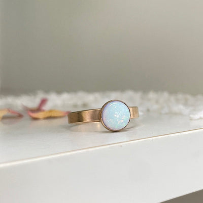 Opal Cabochon Ring