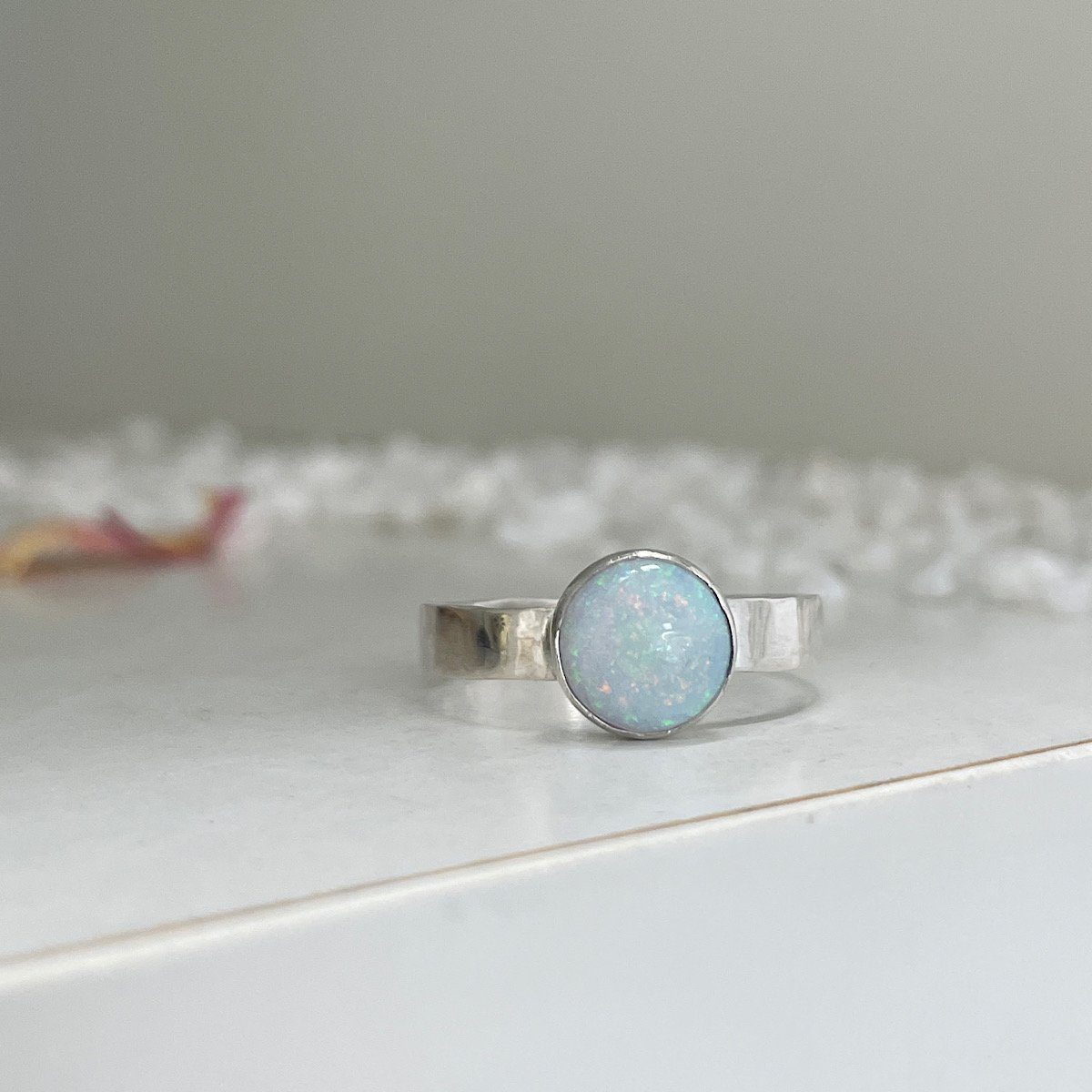 Opal Cabochon Ring