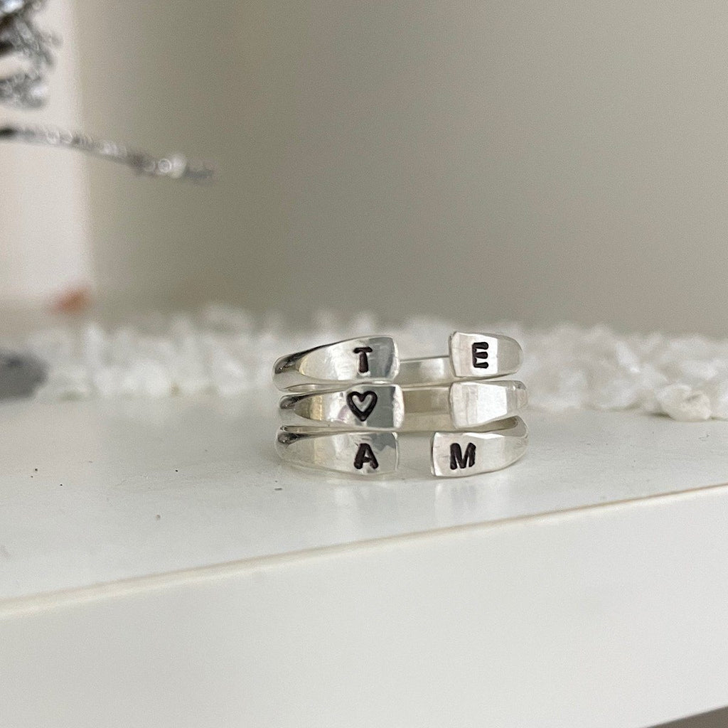 Custom 925 Solid Silver Arabic Ring 3d Engraved 10mm Band Ring Custom Any  Text Black Enamel Ring Personalized Men Women Jewelry - Customized Rings -  AliExpress