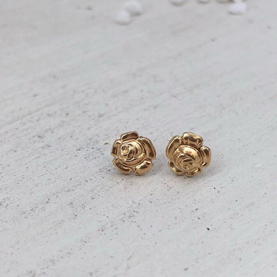 Rosebud Stud Earrings  - IsabelleGraceJewelry
