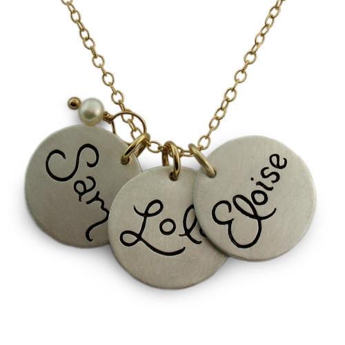 Script Name Charm Necklace  - IsabelleGraceJewelry