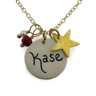 Script Name Charm Necklace  - IsabelleGraceJewelry