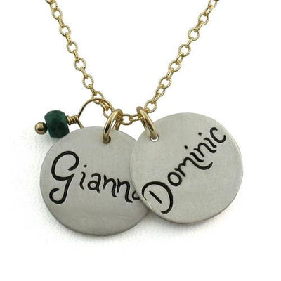 Script Name Charm Necklace  - IsabelleGraceJewelry