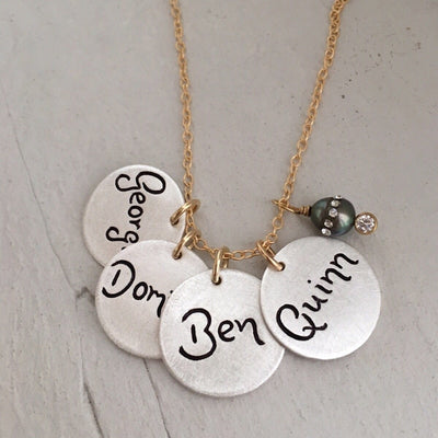 Script Name Charm Necklace  - IsabelleGraceJewelry