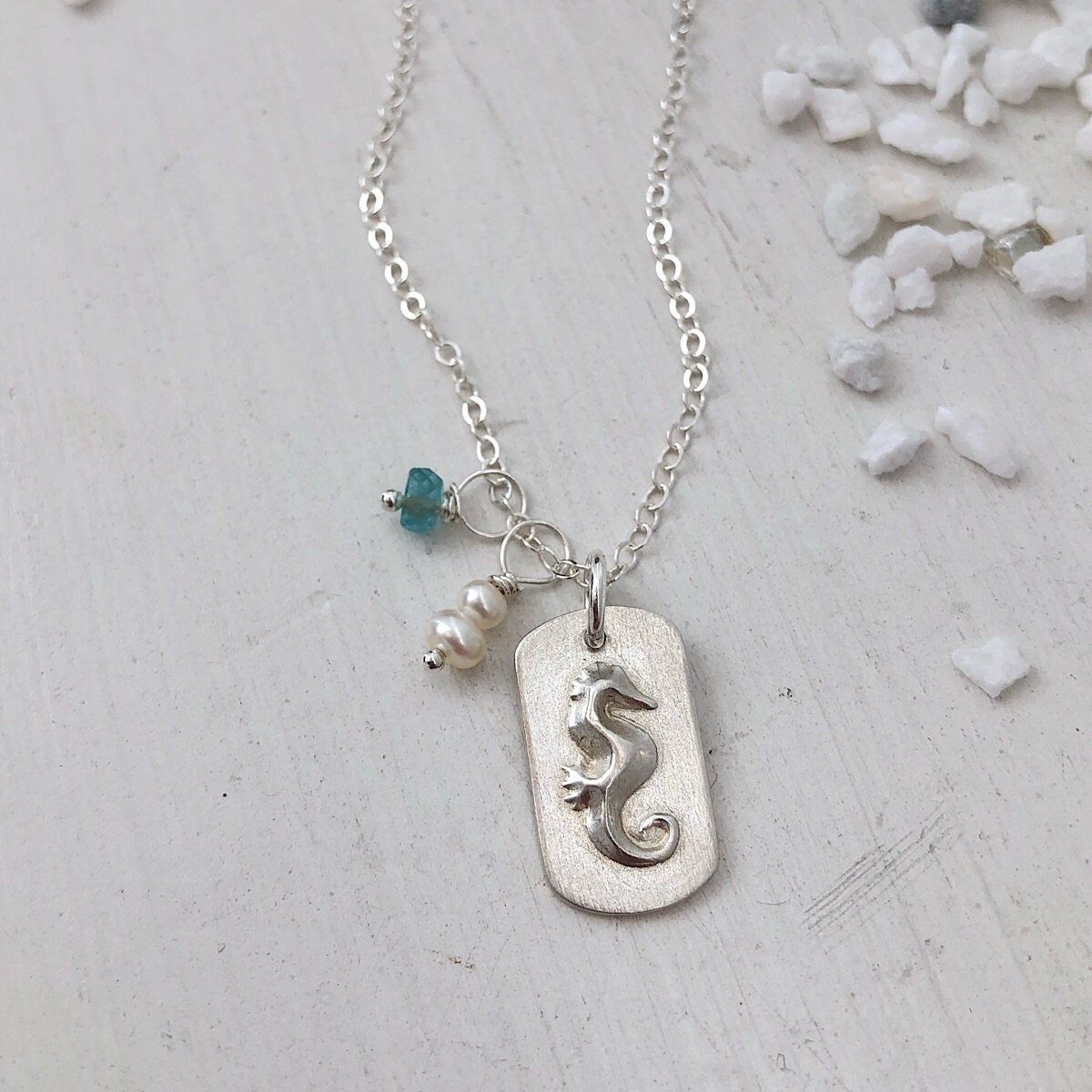 Seahorse Charm Necklace  - IsabelleGraceJewelry