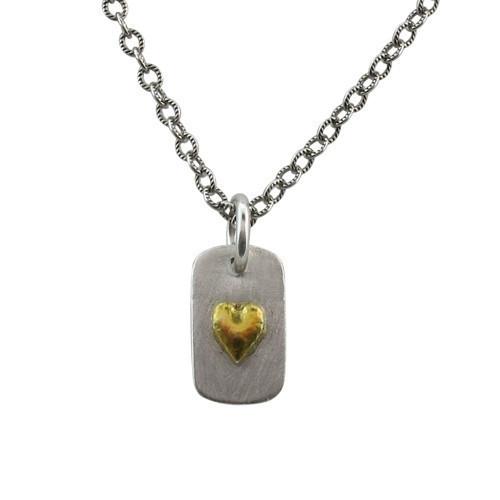 Signature Mini Gold Heart Tag  - IsabelleGraceJewelry