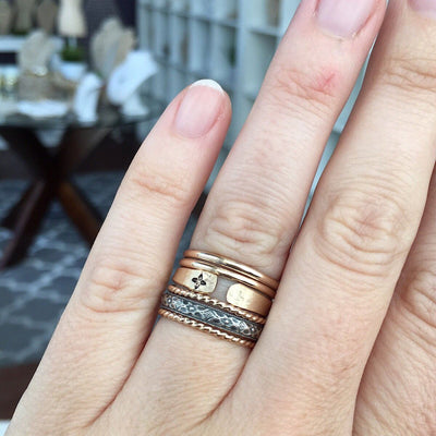 Skinny Stacker Ring Gold  - IsabelleGraceJewelry