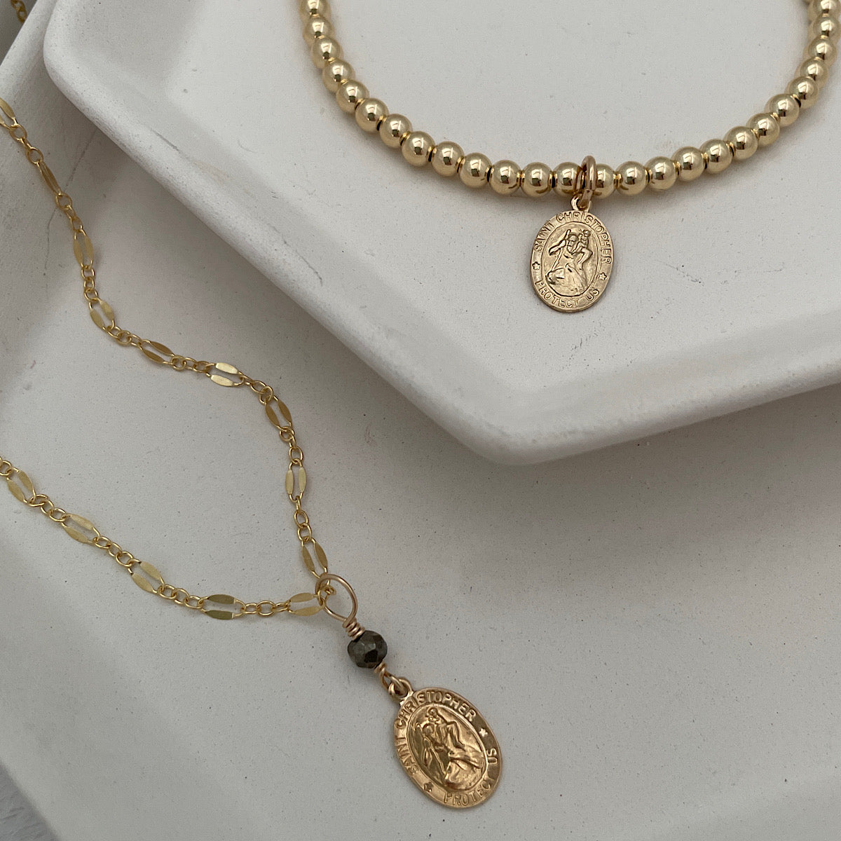 St Christopher Travelers Dainty Necklace