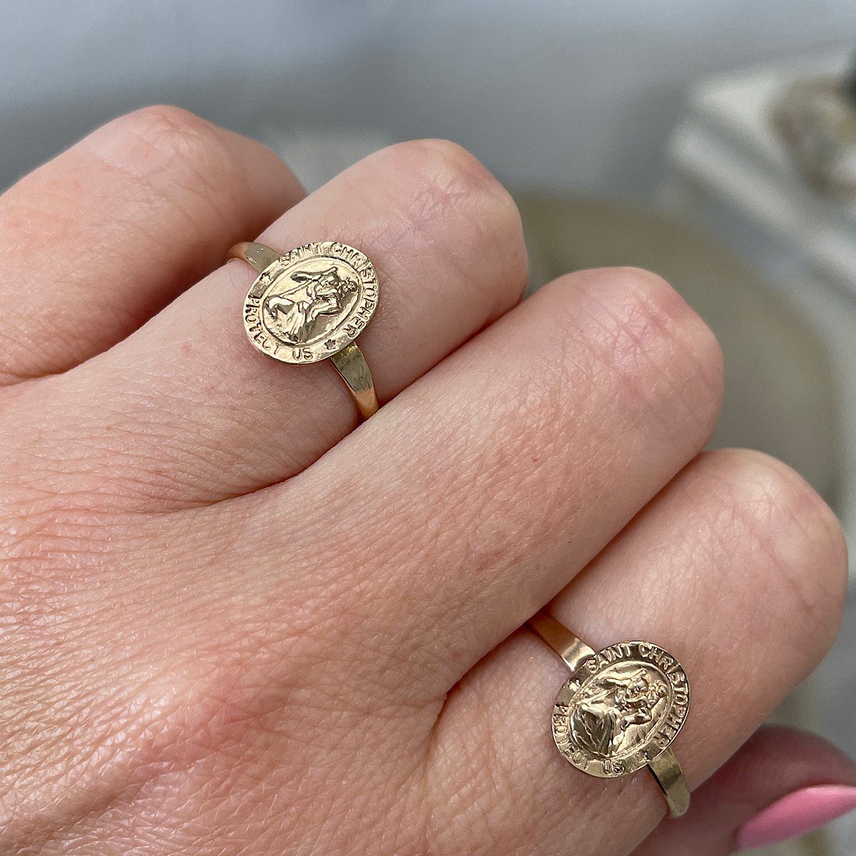 St Christopher Travelers Ring – IsabelleGraceJewelry