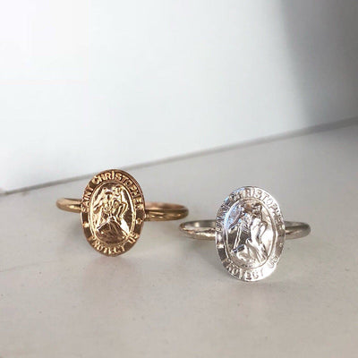 St. Christopher Travelers Ring  - IsabelleGraceJewelry