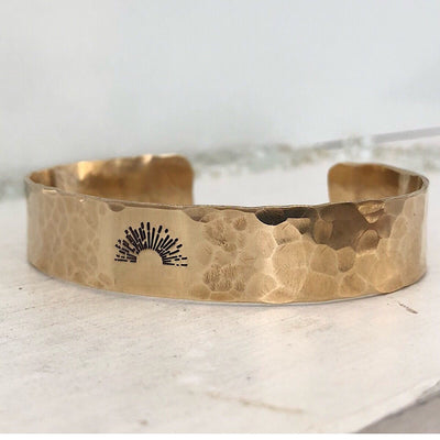 Sunrise Always Pebble Cuff  - IsabelleGraceJewelry