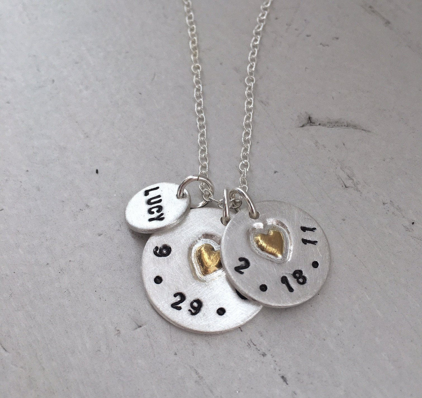 The Love Tag with Gold Heart Necklace  - IsabelleGraceJewelry